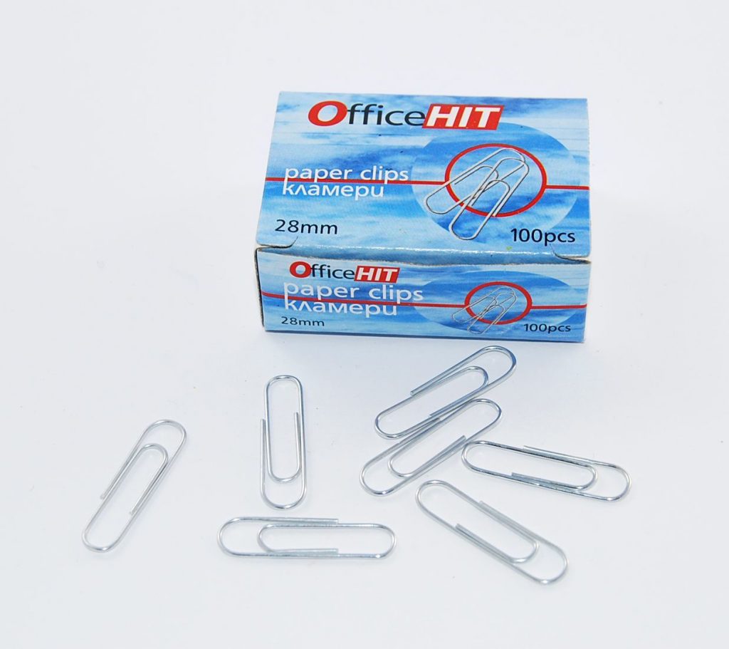 Кламери 28мм Office Hit