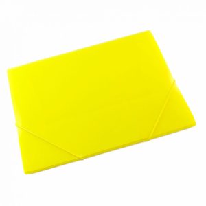 Папка PVC с ластик неон Tiptop жълта